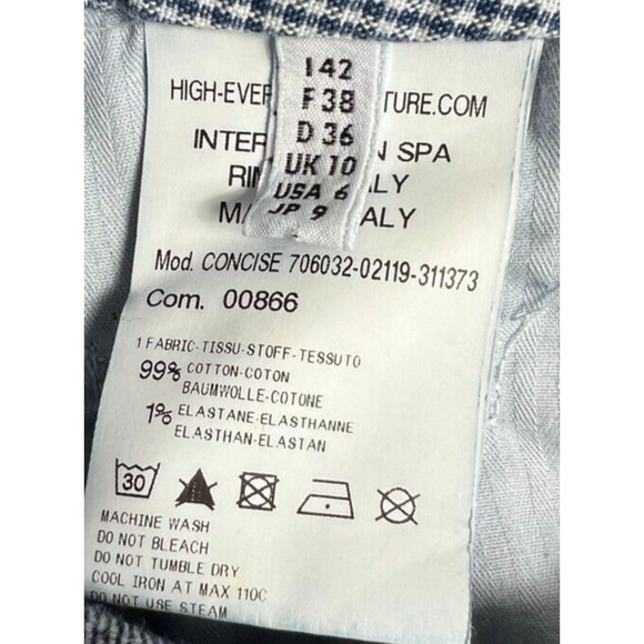 High Everyday Couture Shorts Womens 6 Distressed Interfashion Spa Rimini Italy - Picture 11 of 13